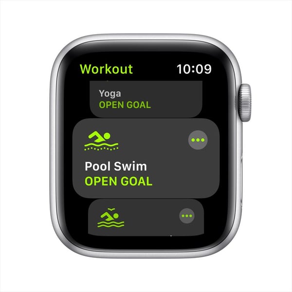 Apple Watch SE GPS 44mm Silver Aluminum Case with White Sport Band