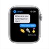 Apple Watch SE GPS 44mm Silver Aluminum Case with White Sport Band