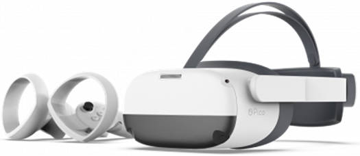 Pico Neo 3 Link 2-in-1 Standalone & Steam VR Headset, 5.5" LCD 120Hz 4K Display, 2x 6 DoF-Controller, 6GB + 256GB, 360° Surround, 9 Axis Sensor, WiFi & BT, 5300mAh Battery, Black - White | NEO-3-LINK