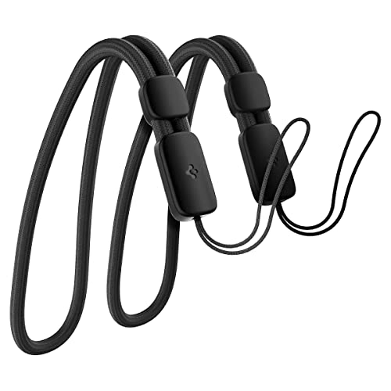 Spigen Universal Adjustable Hand Wrist Strap Phone Lanyard compatible with Apple Airpods Pro (2nd Generation) – Dark Black [2 PACK]