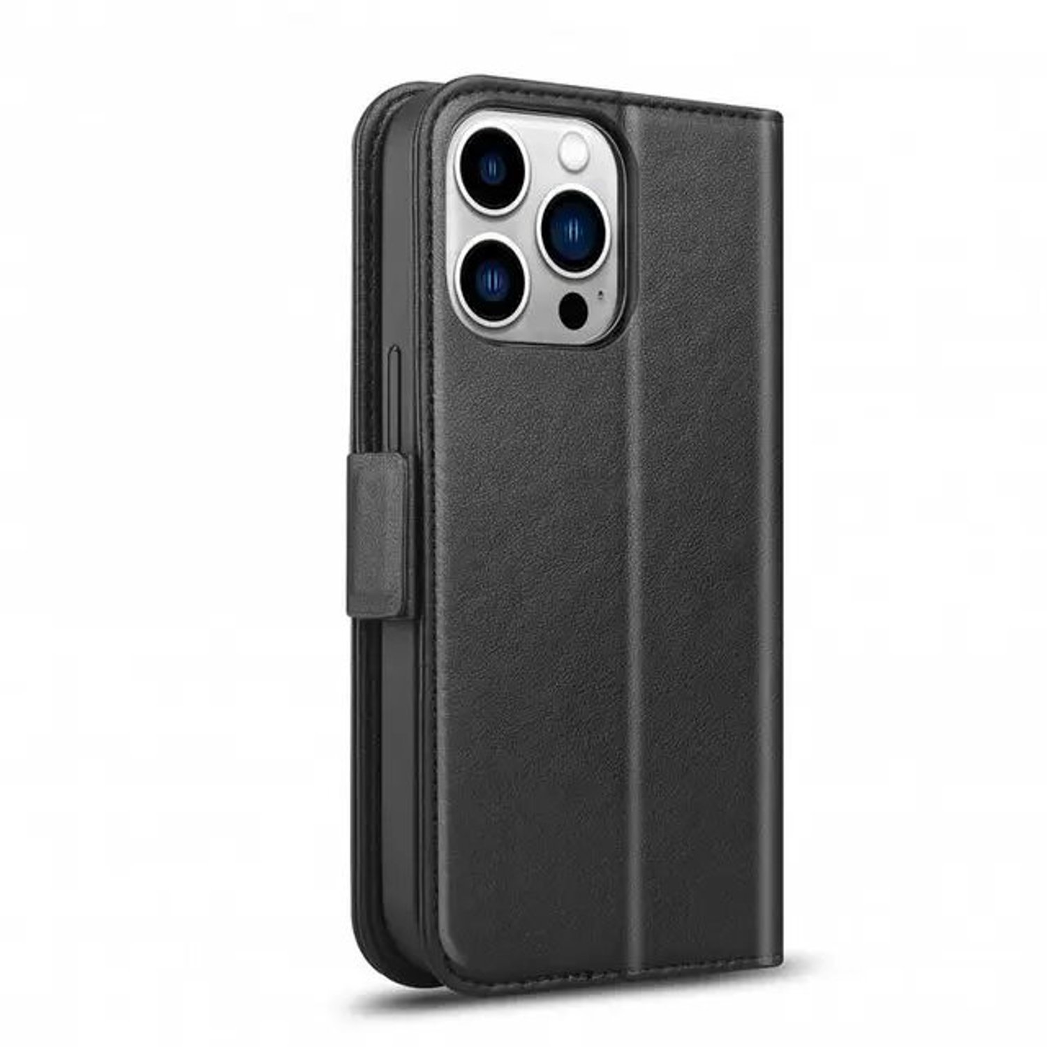 Green Lion 2 in 1 MagSafe Leather Wallet Phone Case Compatible for iPhone 13 Pro (6.1) – Black