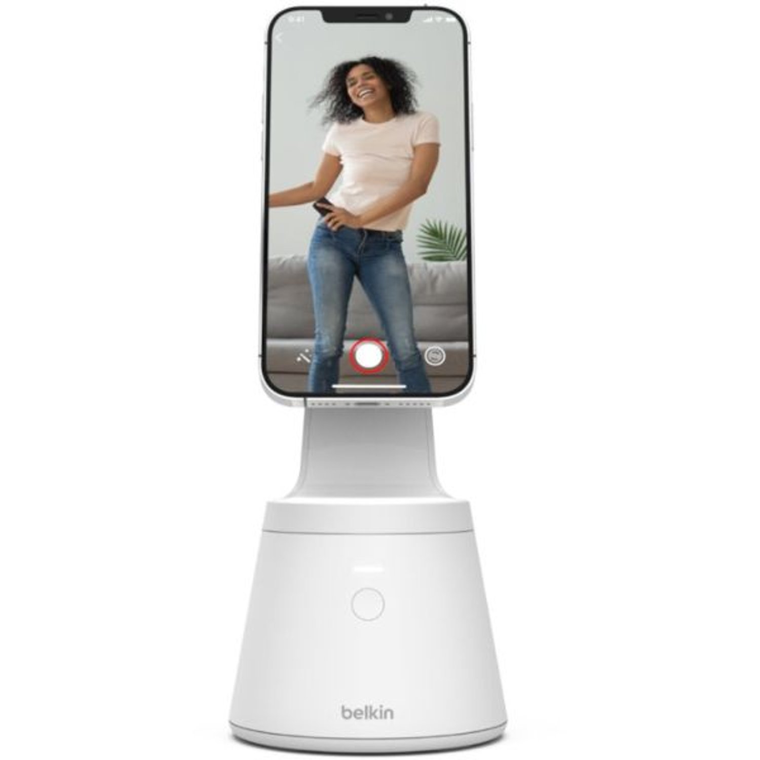 Belkin Magnetic Phone Mount With Face Tracking White
