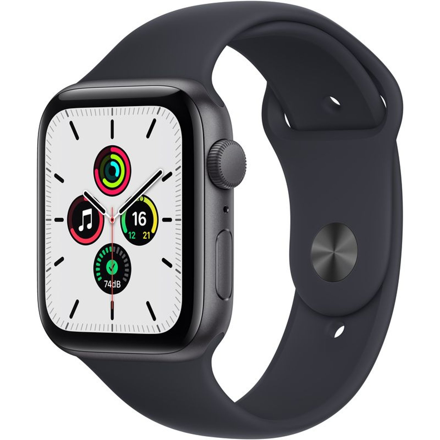 Apple Watch SE GPS 40mm Space Grey Aluminium Case Midnight Sport Band – Regular