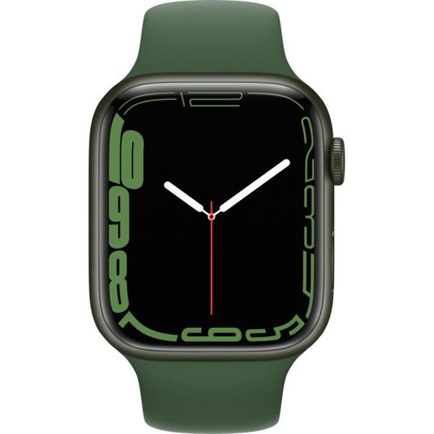 Apple Watch Series 7 GPS, 41mm Green Aluminium Case with Clover Sport Band