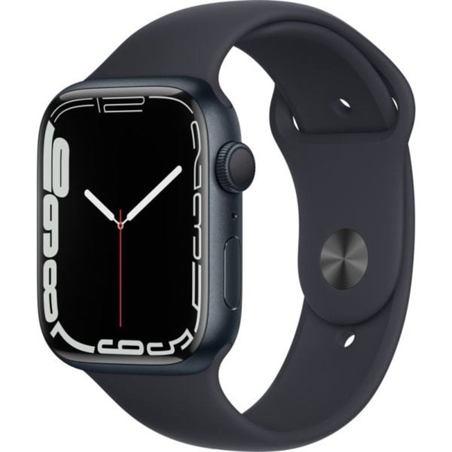 Apple Watch Series 7 GPS, 45mm Midnight Aluminium Case with Midnight Sport Band