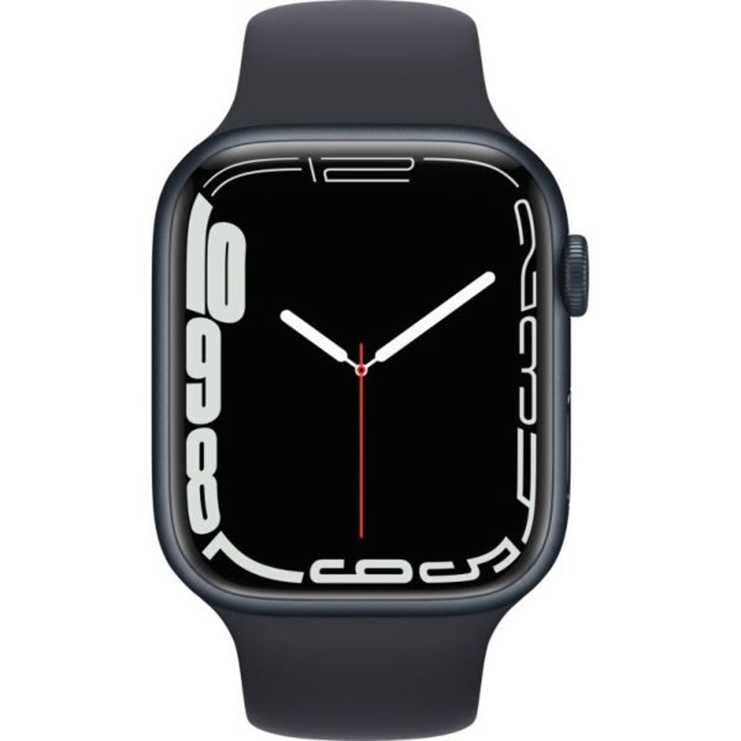 Apple Watch Series 7 GPS, 45mm Midnight Aluminium Case with Midnight Sport Band