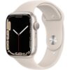 Apple Watch Series 7 GPS, 45mm Starlight Aluminium Case with Starlight Sport Band