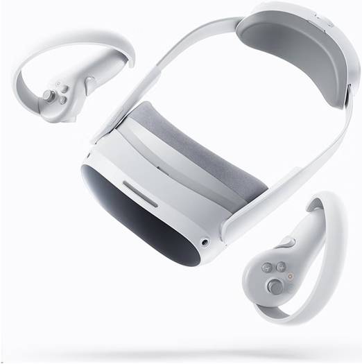 PICO 4 All-In-One VR Headset, 90Hz 4K+ Super-Vision Display, 6DOF Positioning System, 8GB + 128GB Storage, 360° Surround Stereo Speakers,BT & Wi-Fi 6 5GHz, 5300mAh Battery, White-Gray | PICO4-128