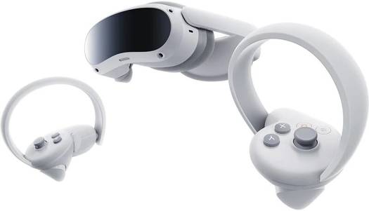 PICO 4 All-In-One VR Headset, 90Hz 4K+ Super-Vision Display, 6DOF Positioning System, 8GB + 128GB Storage, 360° Surround Stereo Speakers,BT & Wi-Fi 6 5GHz, 5300mAh Battery, White-Gray | PICO4-128